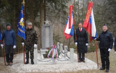 Položitev venca na Rakitovcu